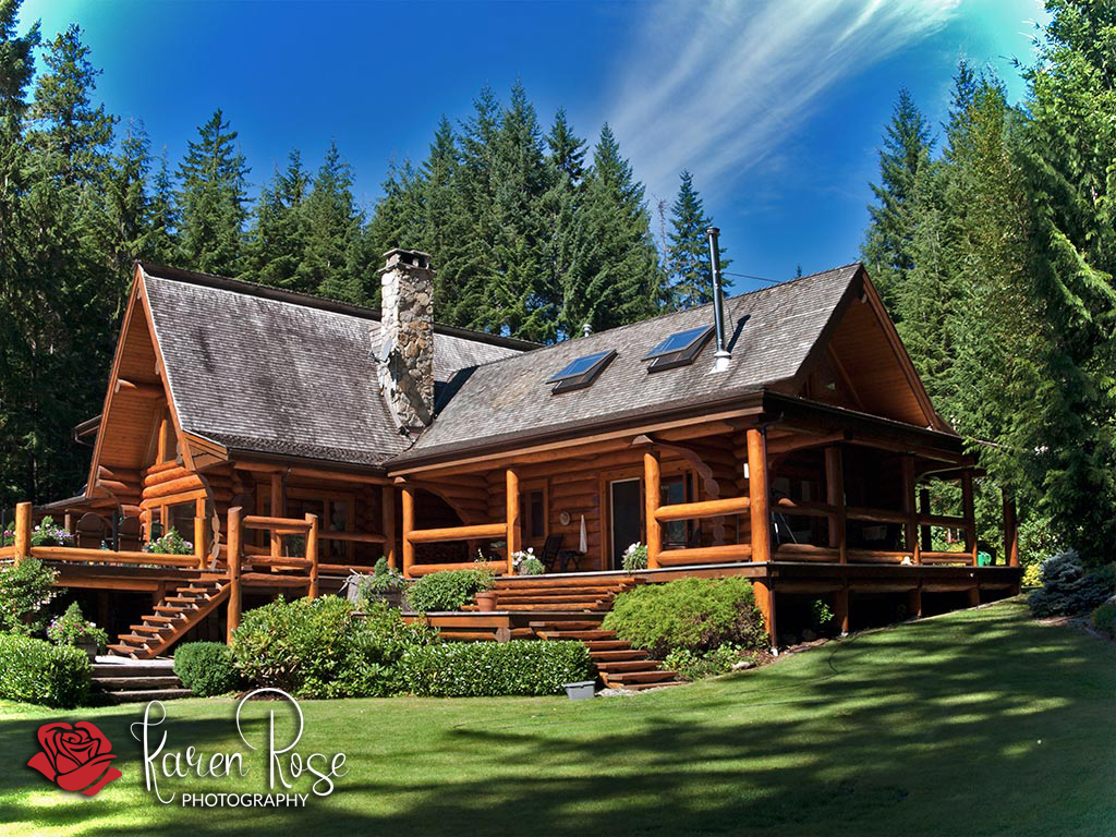 Cascade Handcrafted Log Homes Photoshoot